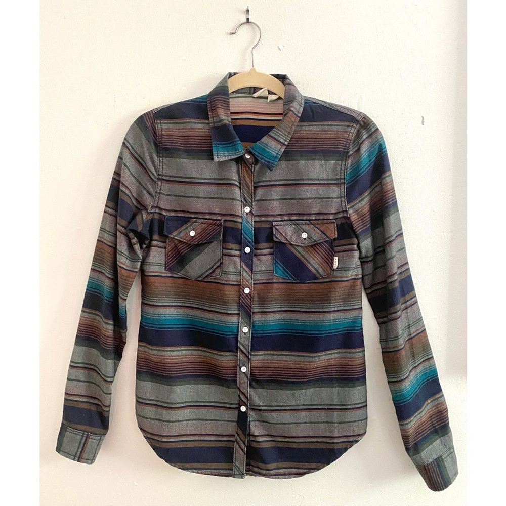 Roxy Surf Camp Site Pendleton Button Down Top - image 5